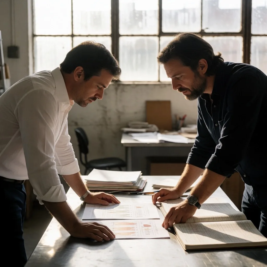 Equipo de Lumxari revisando documentación financiera